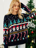 Holly Snowman Christmas Sweater