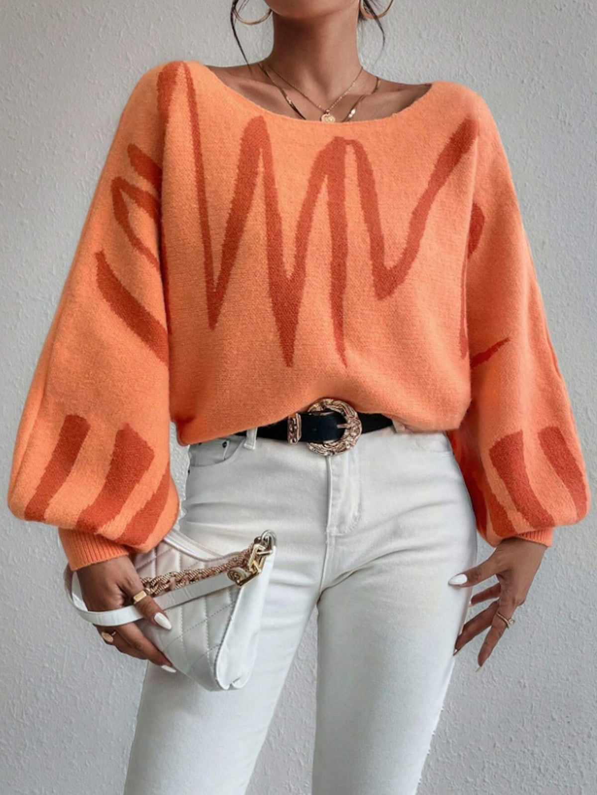 Madison Wave Knit Sweater
