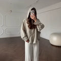 Sienna Striped Button-Front Hoodie
