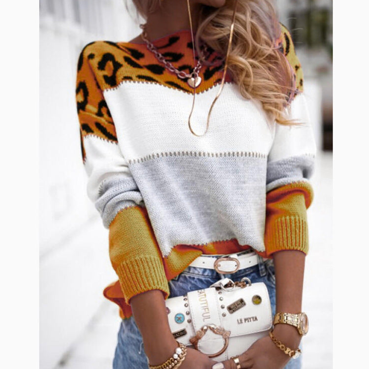 Madison Leopard Knit Sweater