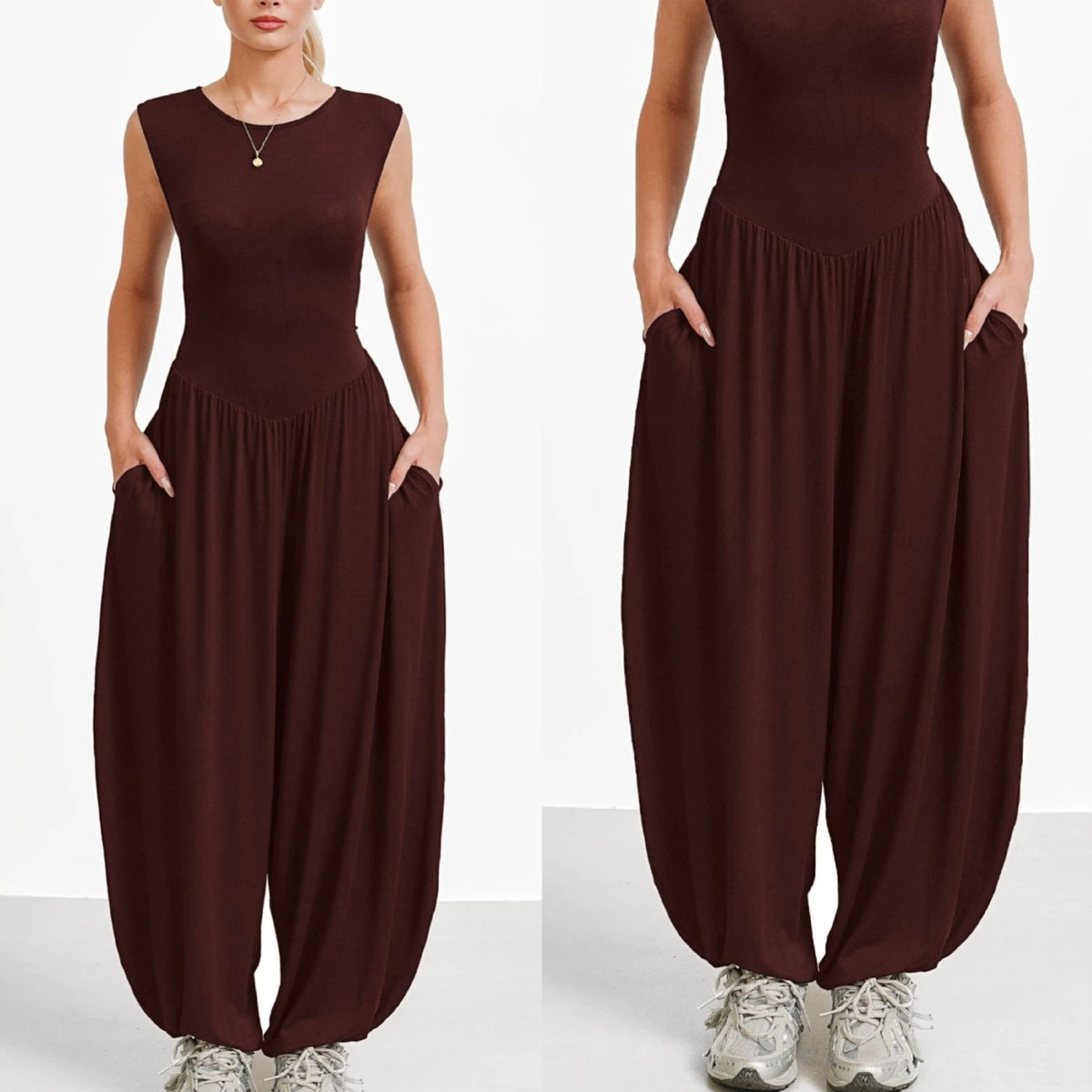 Odette Sleeveless Wide-Leg Jumpsuit