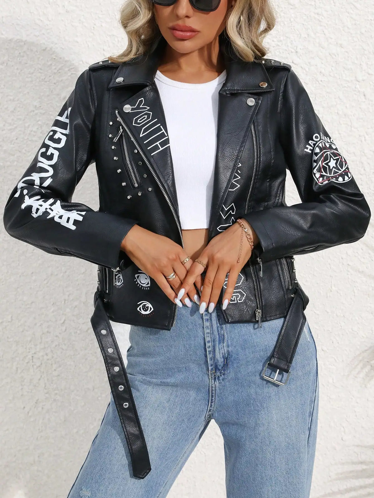 Harper Dare You Faux Leather Jacket