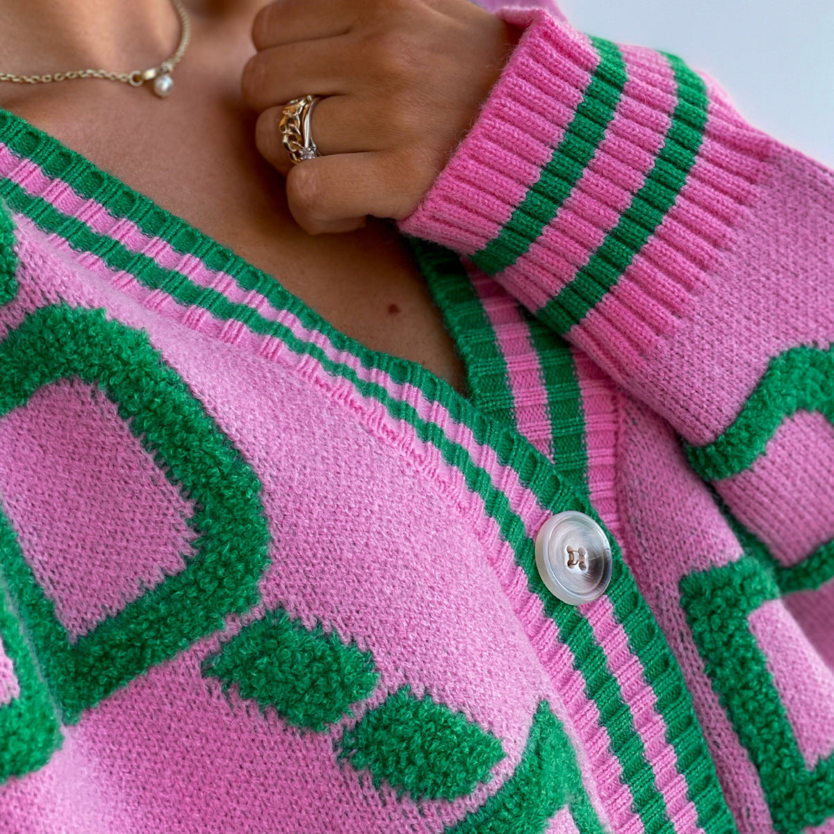 Vienna Geo Knit Cardigan
