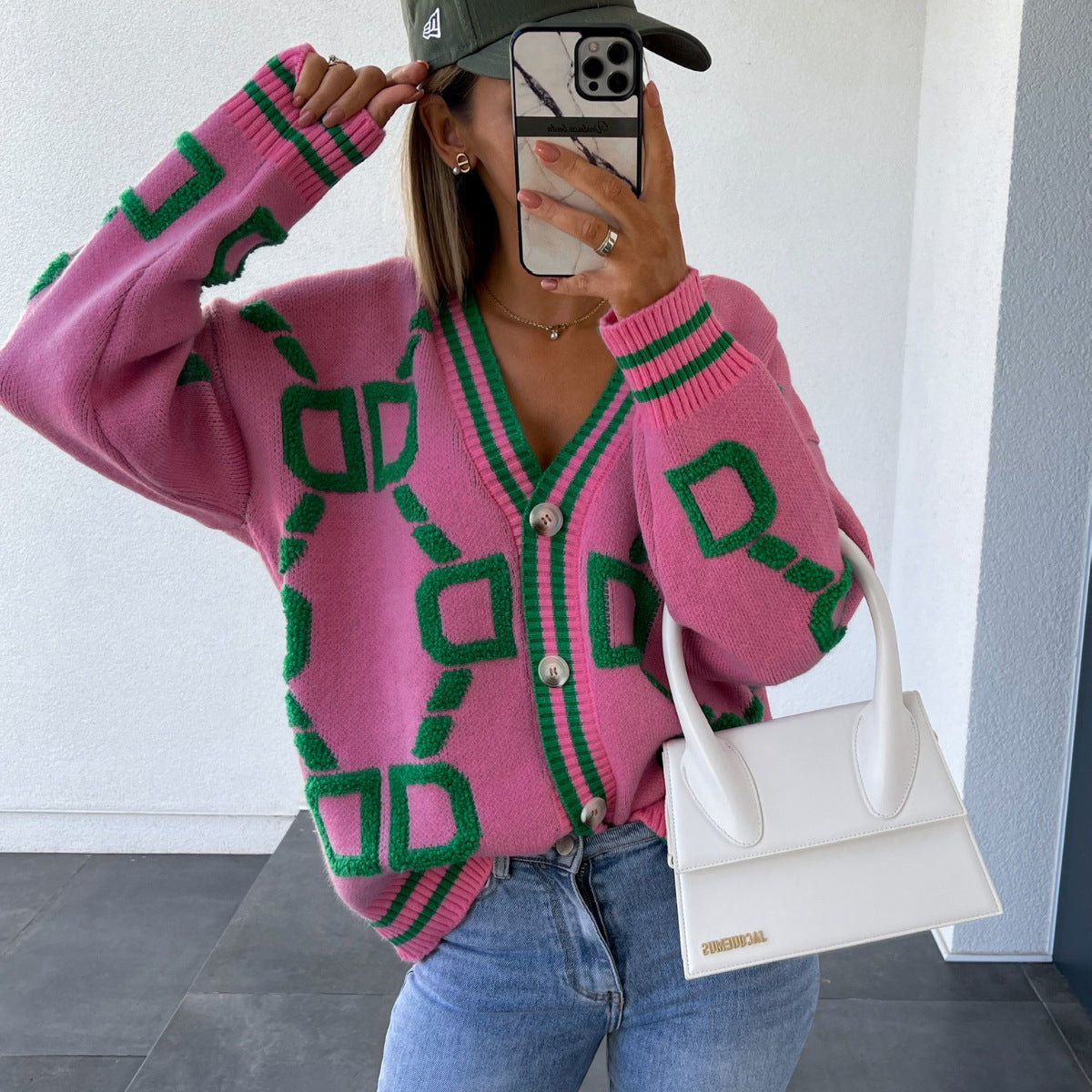 Vienna Geo Knit Cardigan