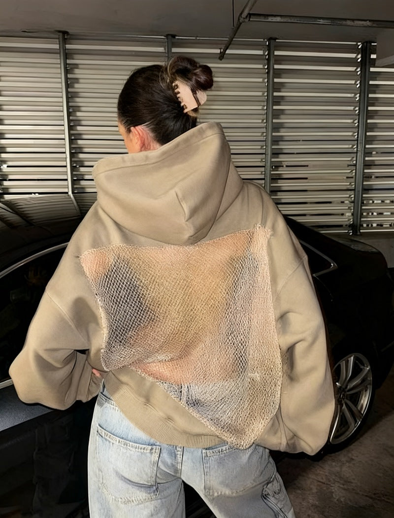 Harper Open-Back Mesh Hoodie