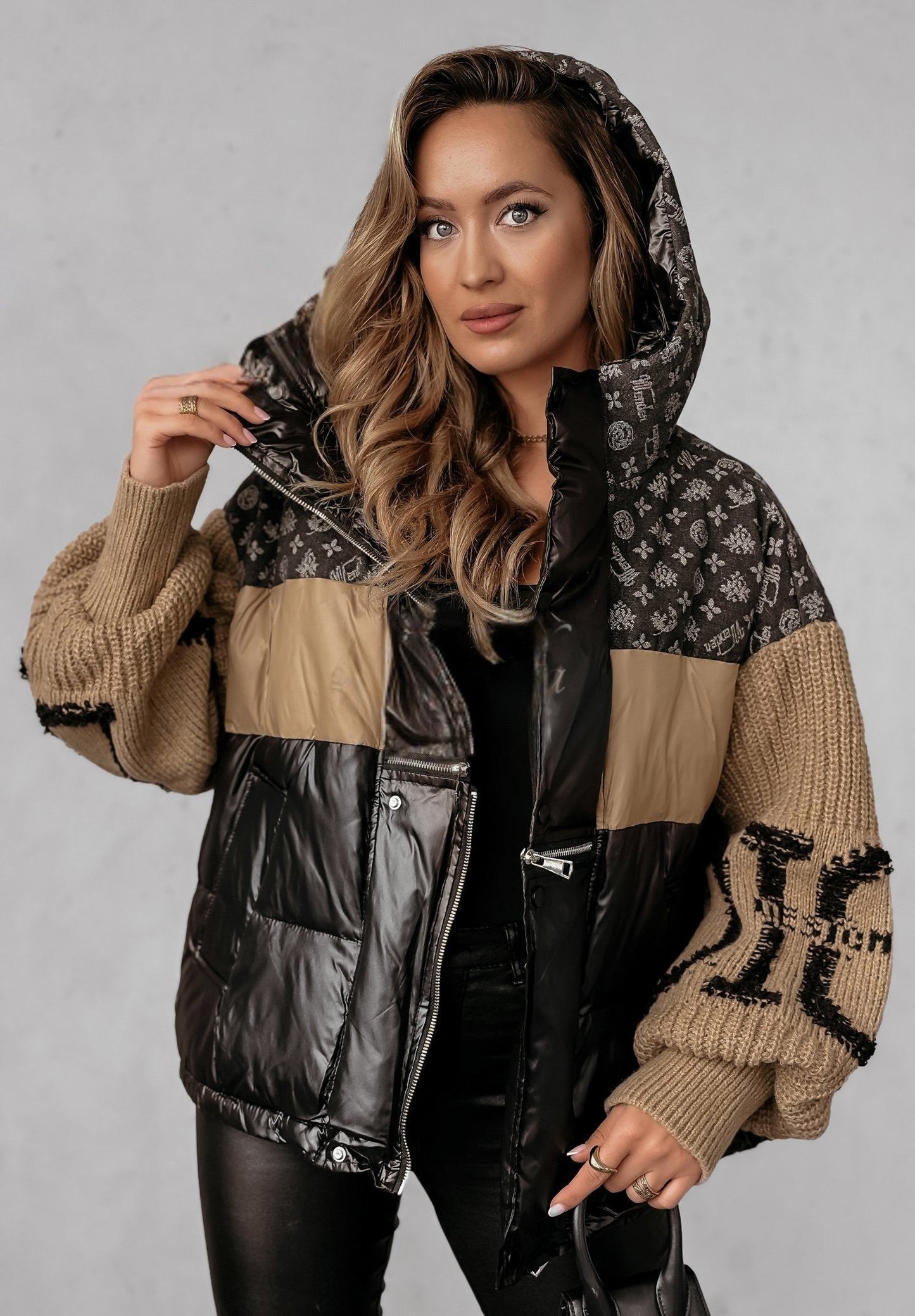 Brooklyn Patchwork Puffer Jacket