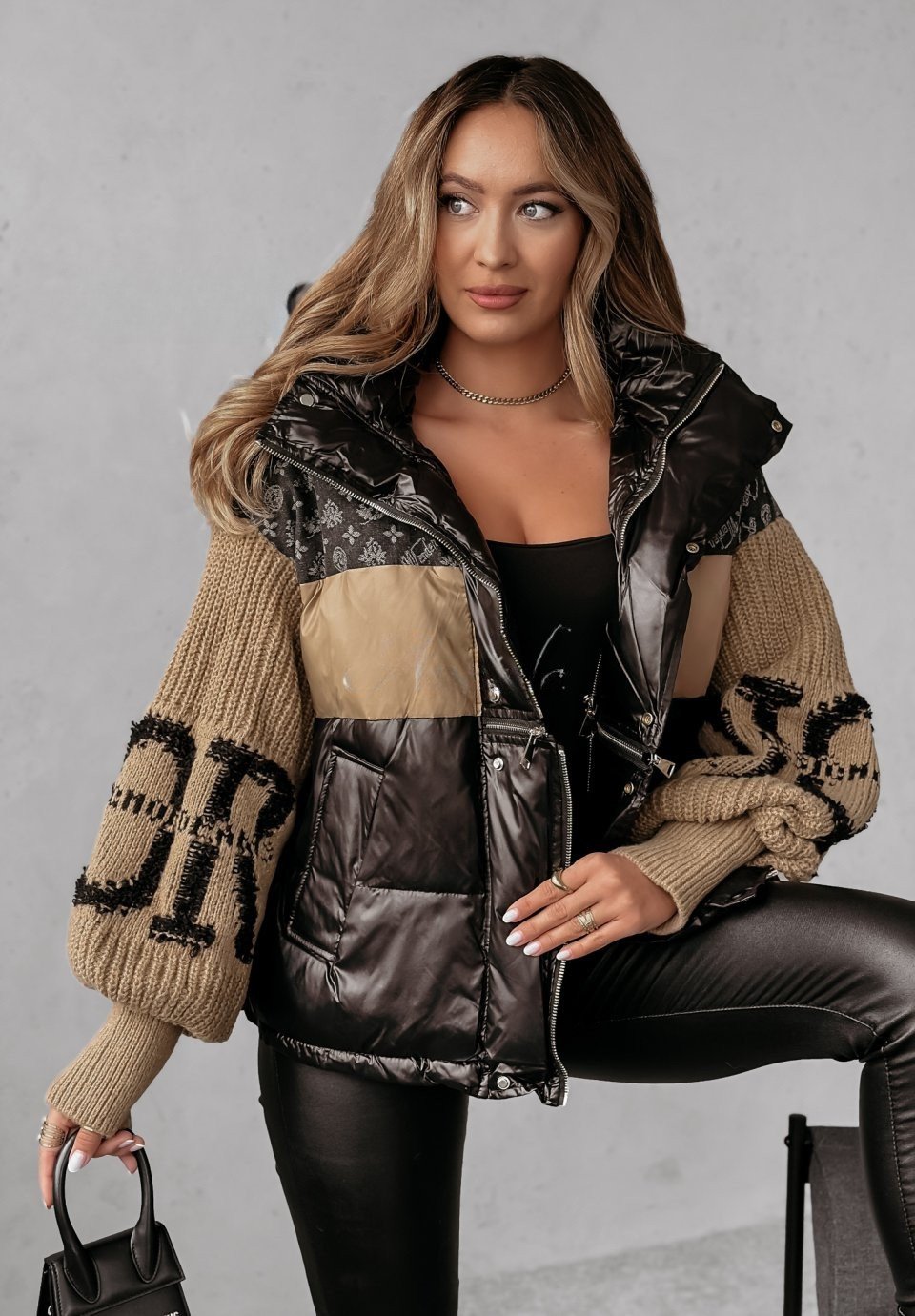 Brooklyn Patchwork Puffer Jacket