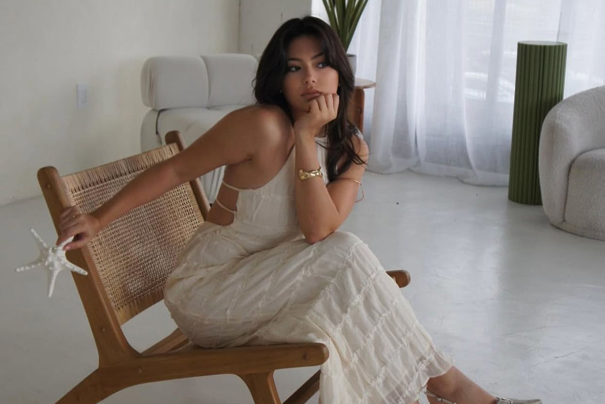 Serene Knit Halter Maxi Dress