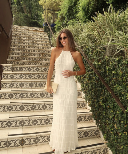 Serene Knit Halter Maxi Dress