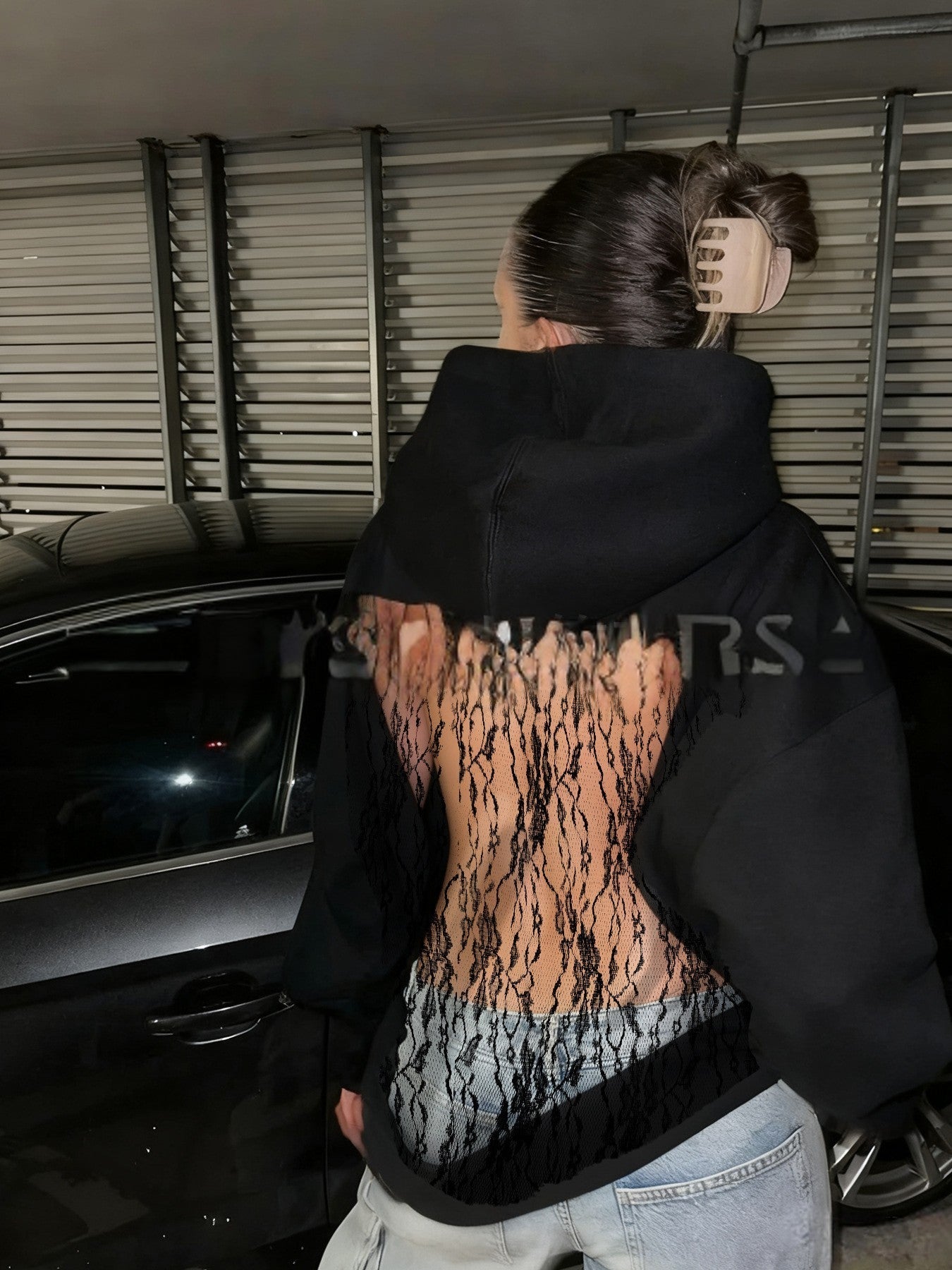 Harper Open-Back Mesh Hoodie