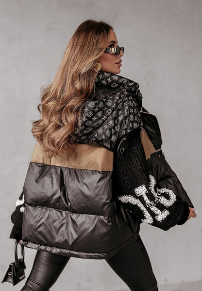 Brooklyn Patchwork Puffer Jacket