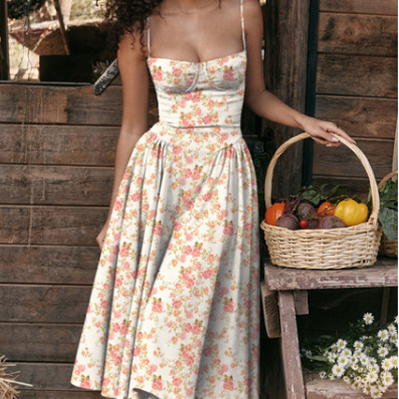 Vivienne Corset-Detail Midi Dress