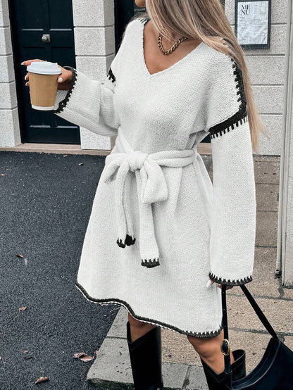 Noelle Cozy Grace Belted Knit Cardigan
