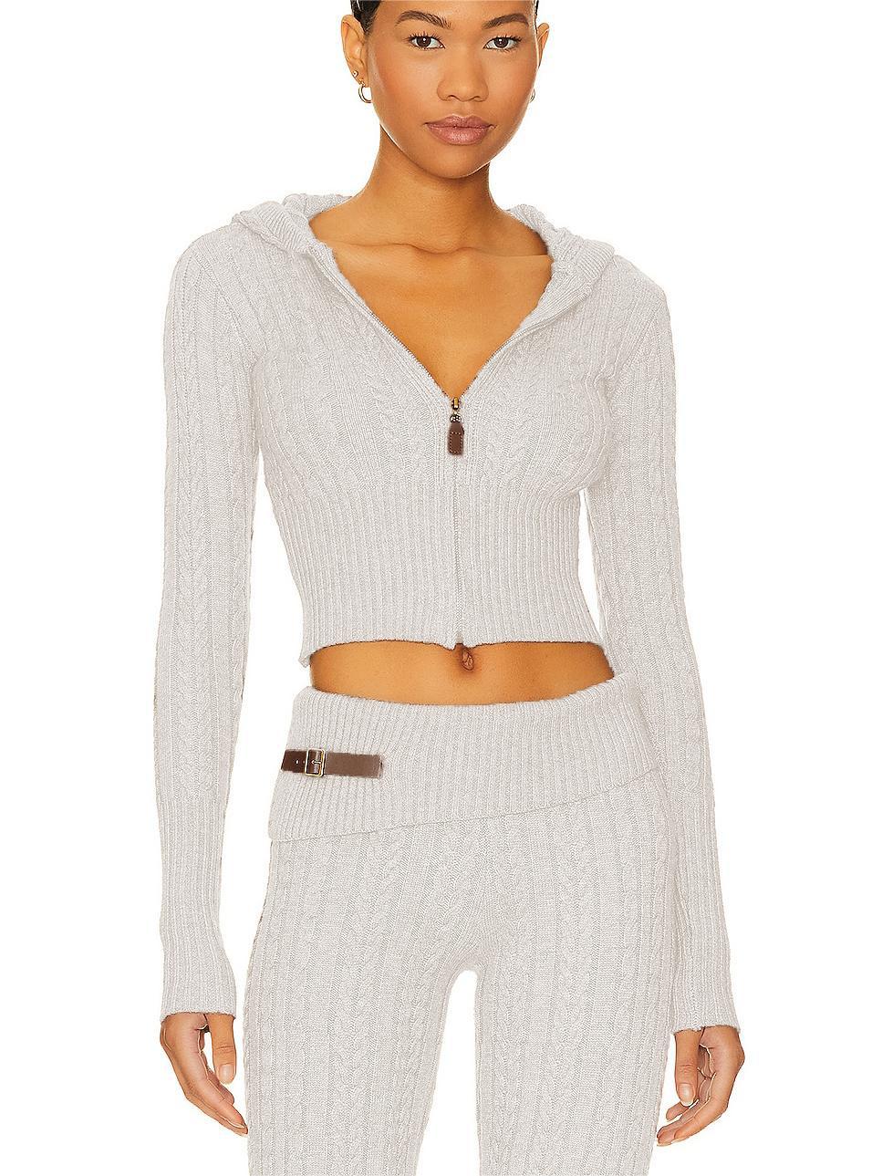 Mayce Elegante™ Signature Cable Knit Hooded Set