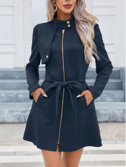 Katherine Waist-Belt Trench Coat