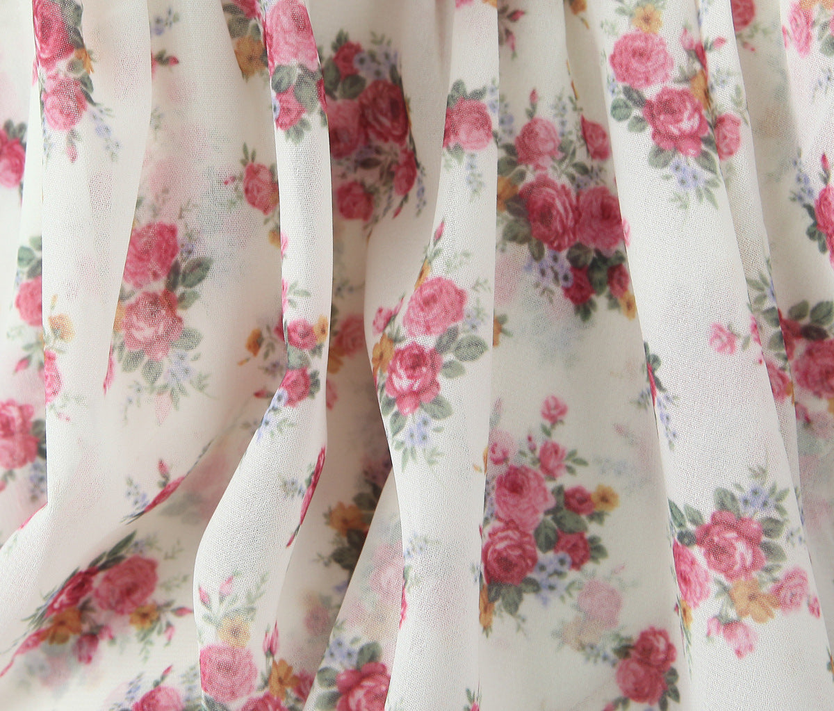 Floral Ruffle Mini Dress | V-Neck Long Sleeve Ruched Design