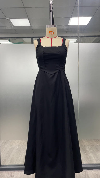 Bella Satin Strapless Maxi Dress