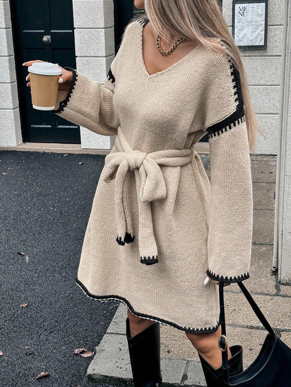 Noelle Cozy Grace Belted Knit Cardigan