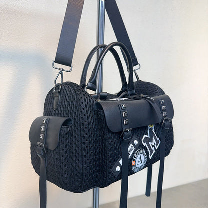 Jade Woven Mesh Street Bag