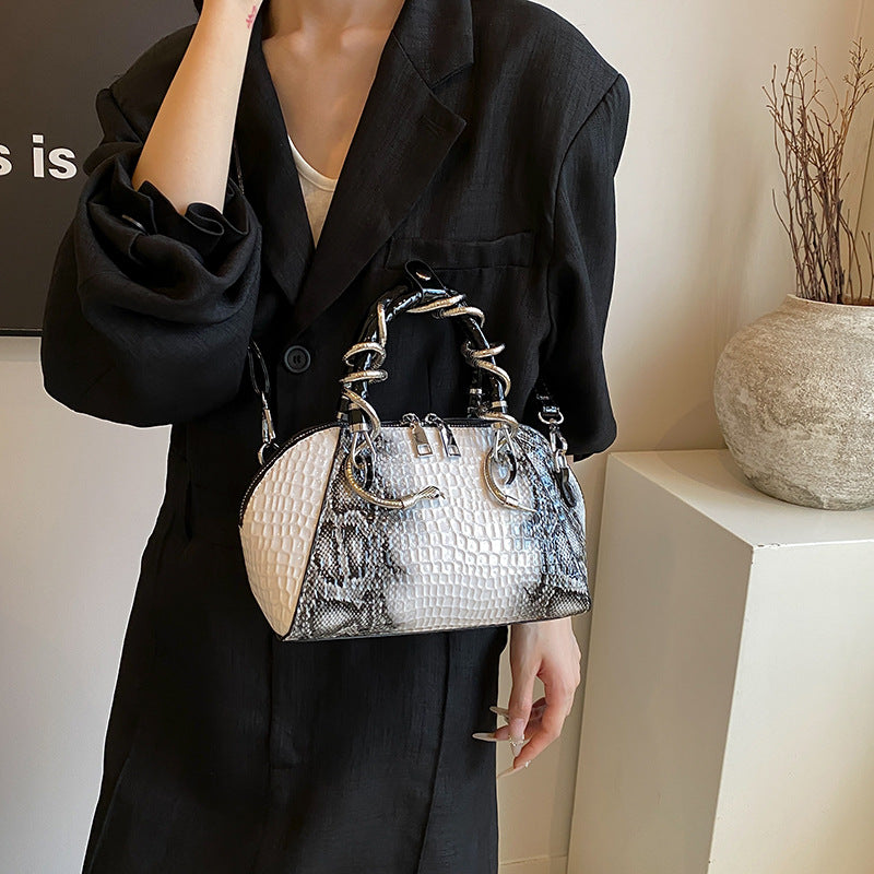 Luna Snake-Pattern Mini Bag