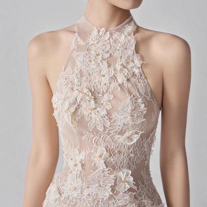 Blossom Lace 3D Floral Mini Dress