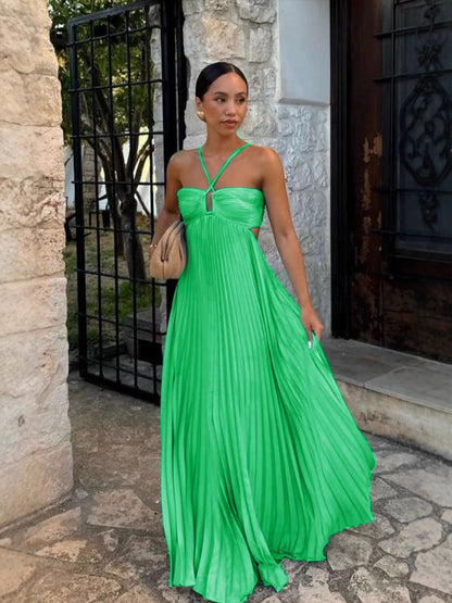 Celeste Pleated Maxi Dress