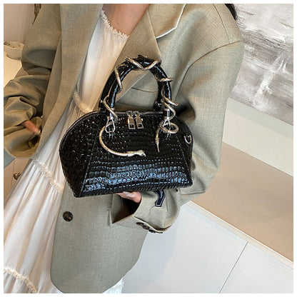 Luna Snake-Pattern Mini Bag