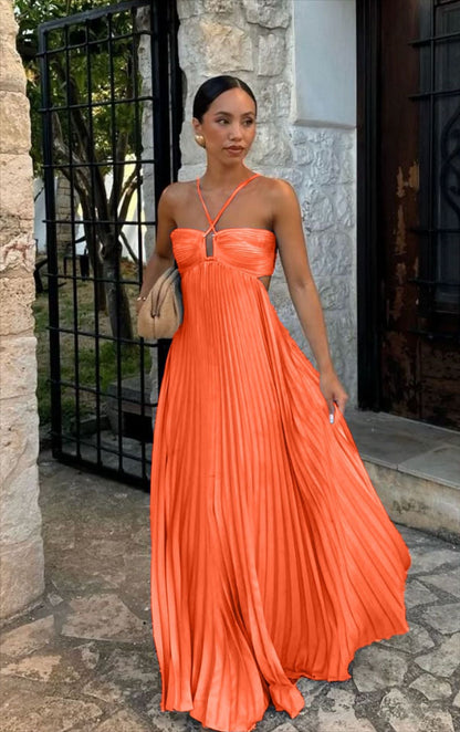 Celeste Pleated Maxi Dress