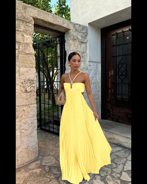 Celeste Pleated Maxi Dress