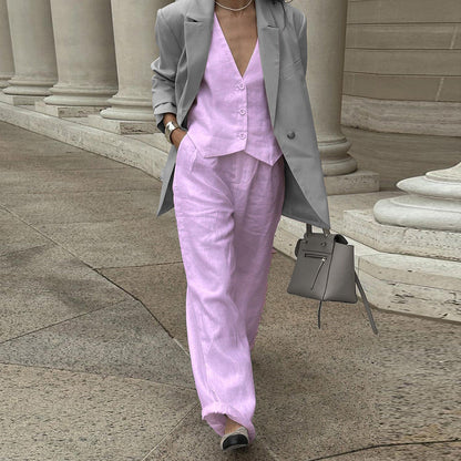 Emeraude Elegance Wide-Leg Jumpsuit