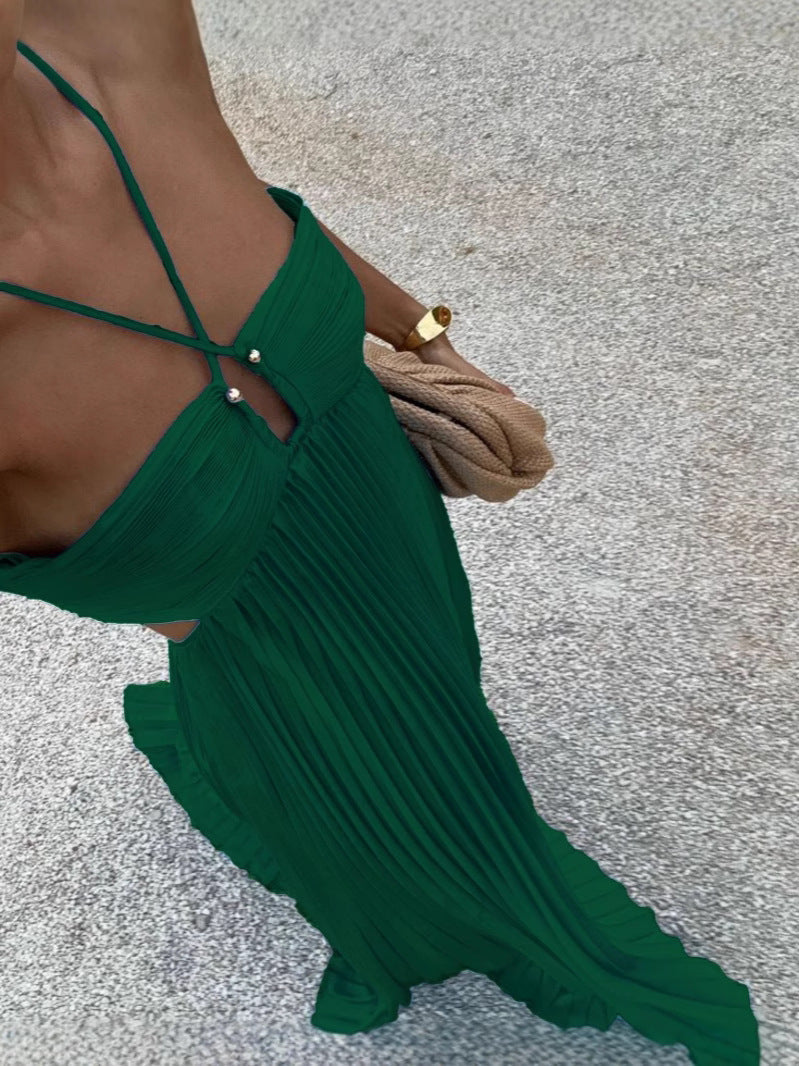 Celeste Pleated Maxi Dress