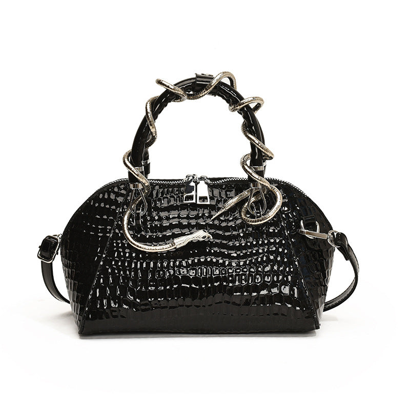 Luna Snake-Pattern Mini Bag
