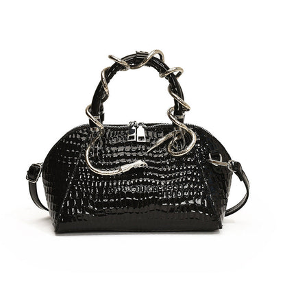 Luna Snake-Pattern Mini Bag