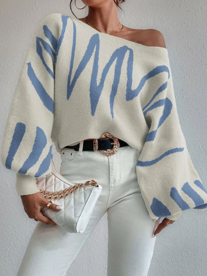 Madison Wave Knit Sweater