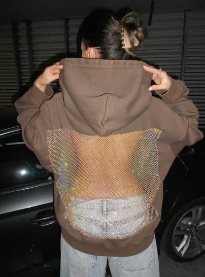 Harper Open-Back Mesh Hoodie