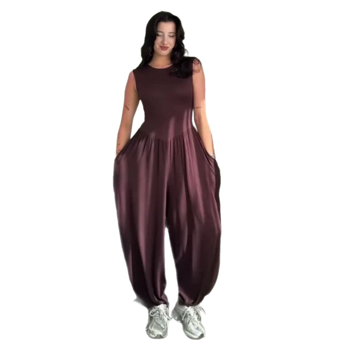 Odette Sleeveless Wide-Leg Jumpsuit
