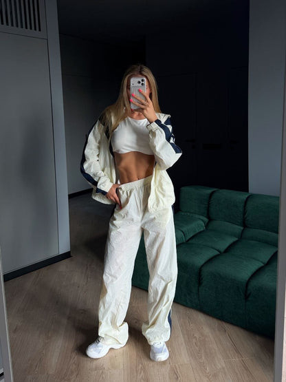Nadia Colorblock Zip Cardigan and Jogger Set