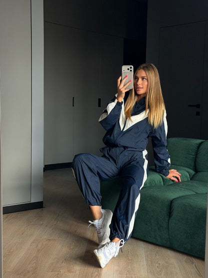 Nadia Colorblock Zip Cardigan and Jogger Set