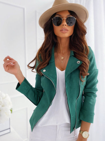 Ava Suede Moto Jacket