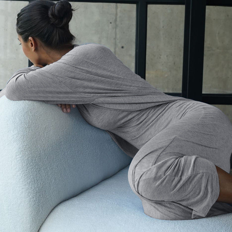 Elora Minimal Grey Two-Piece Set