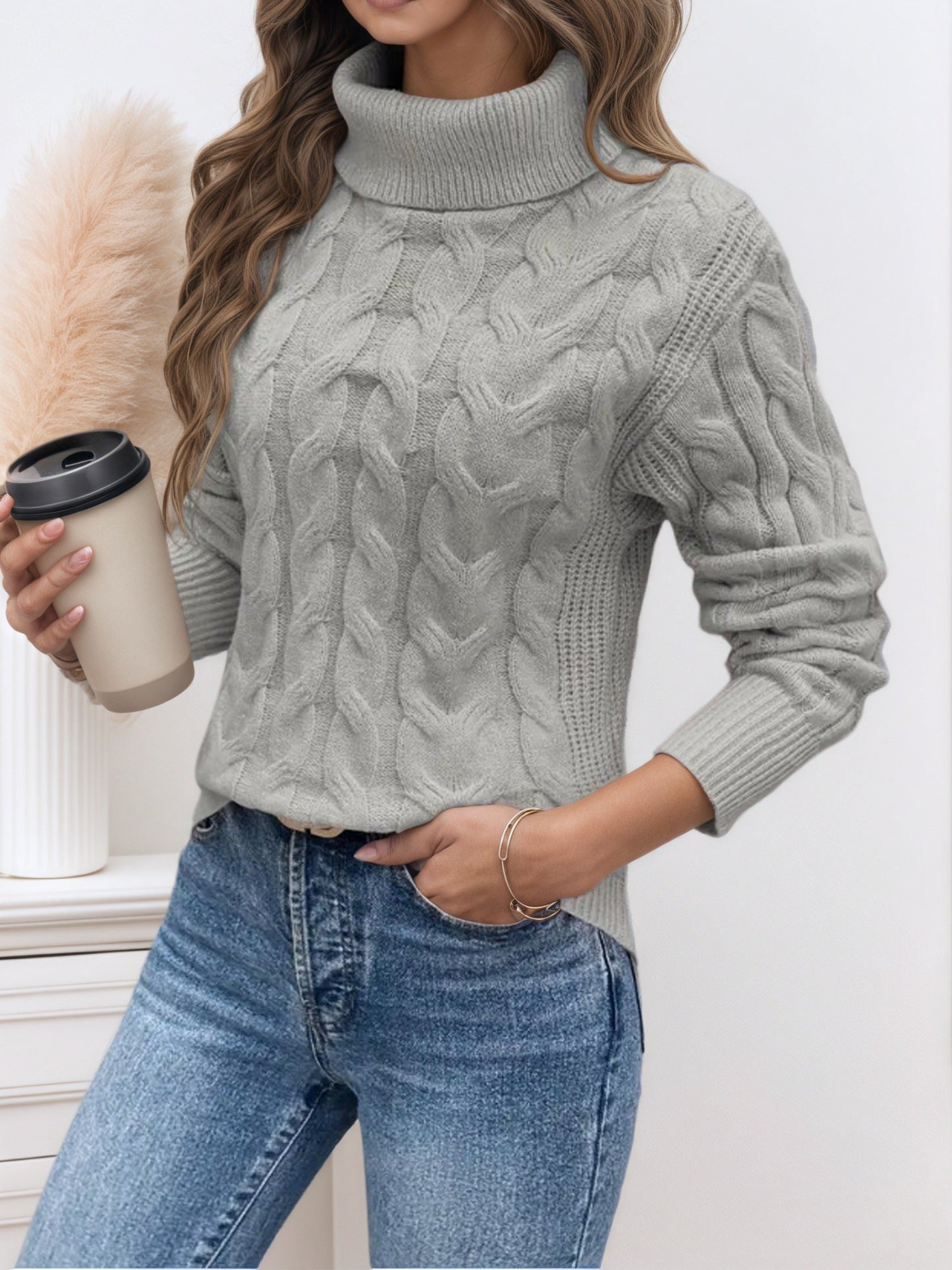 Milano Knit Turtleneck Sweater