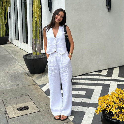 Emeraude Elegance Wide-Leg Jumpsuit