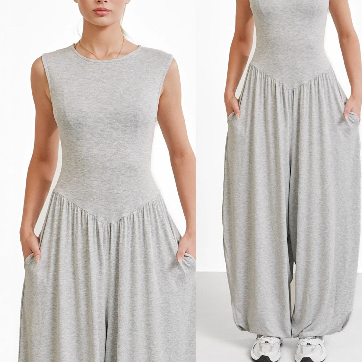 Odette Sleeveless Wide-Leg Jumpsuit