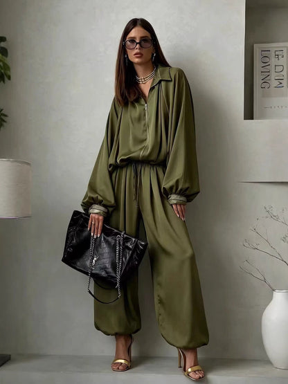 Lapel two-piece set - front view