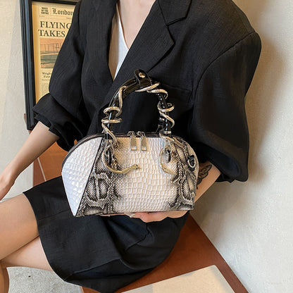 Luna Snake-Pattern Mini Bag
