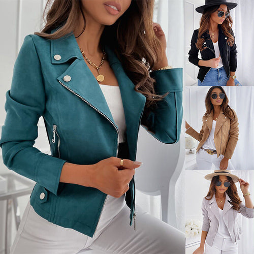 Ava Suede Moto Jacket