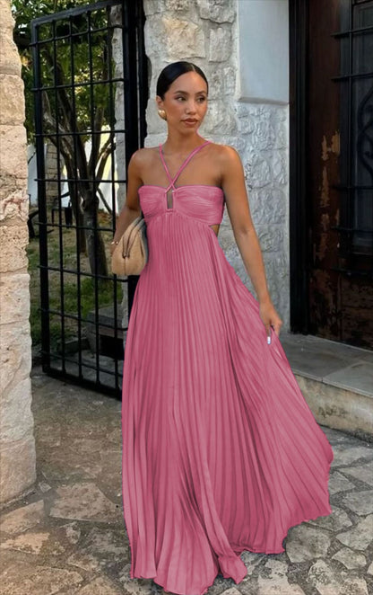 Celeste Pleated Maxi Dress