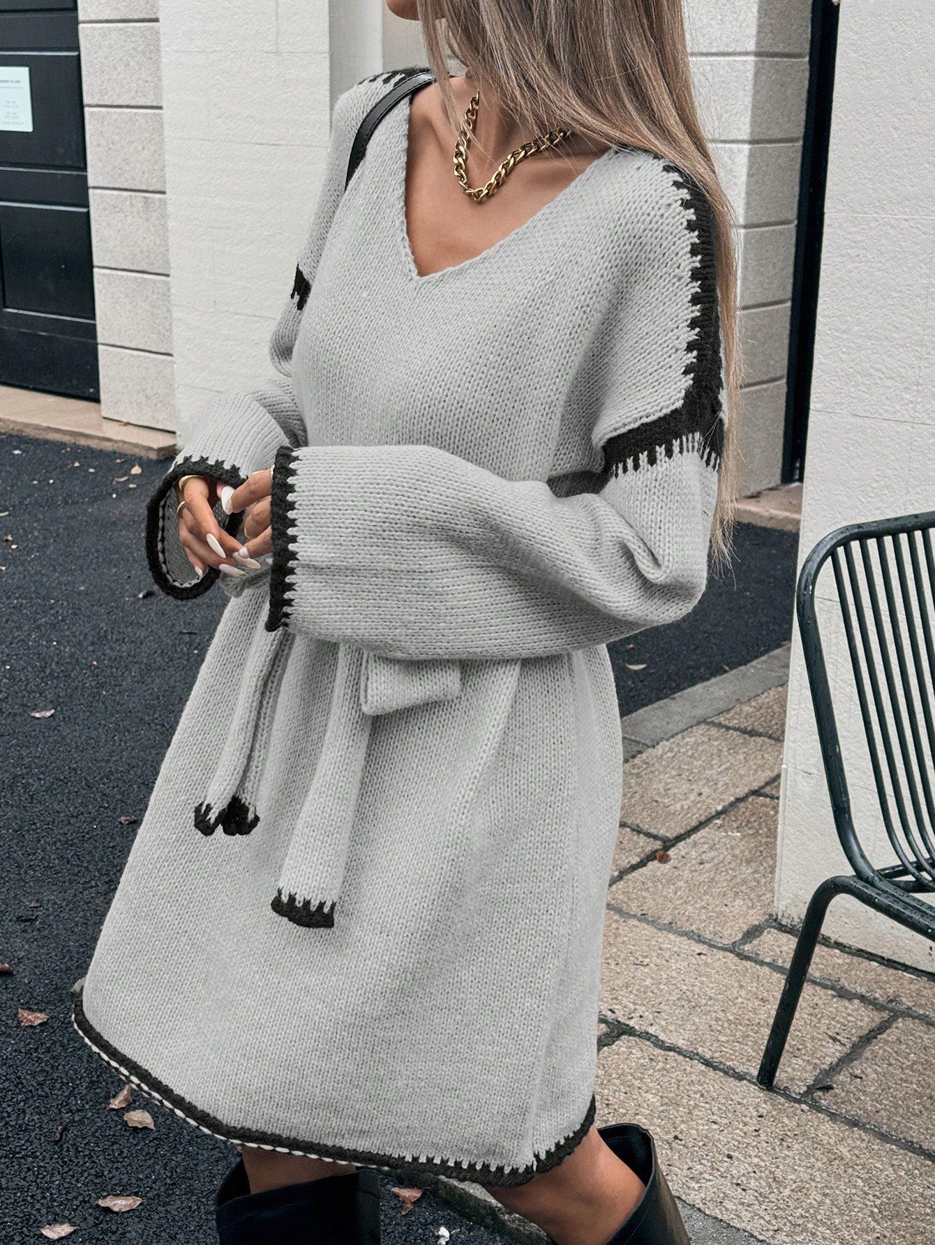 Noelle Cozy Grace Belted Knit Cardigan