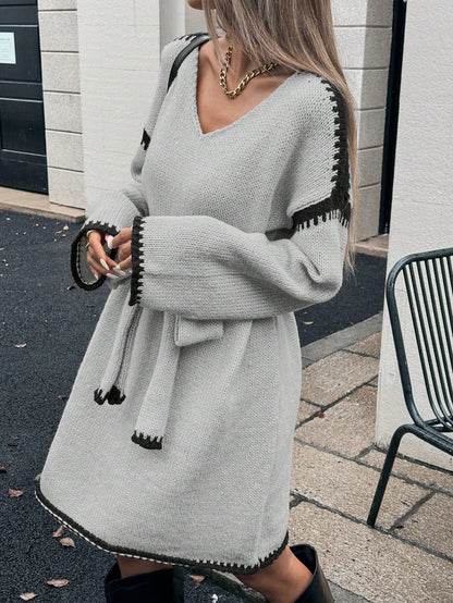 Noelle Cozy Grace Belted Knit Cardigan