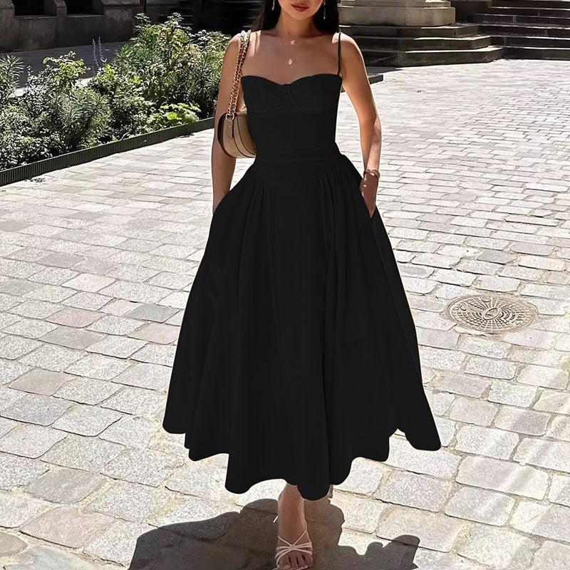 Vivienne Corset-Detail Midi Dress